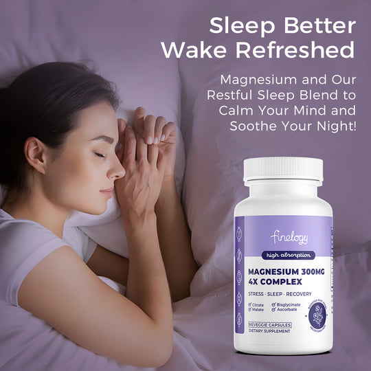 MAGNESIUM Complex 300MG x 4 type herbal sleep blend